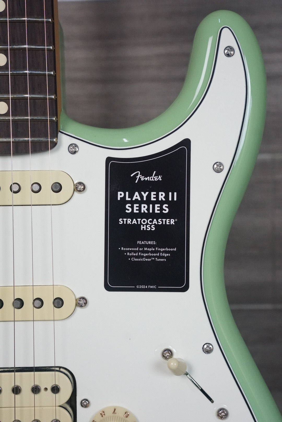 FENDER PLAYER II STRATOCASTER HSS ELECTRIC GUITAR RW FB BIRCH GREEN