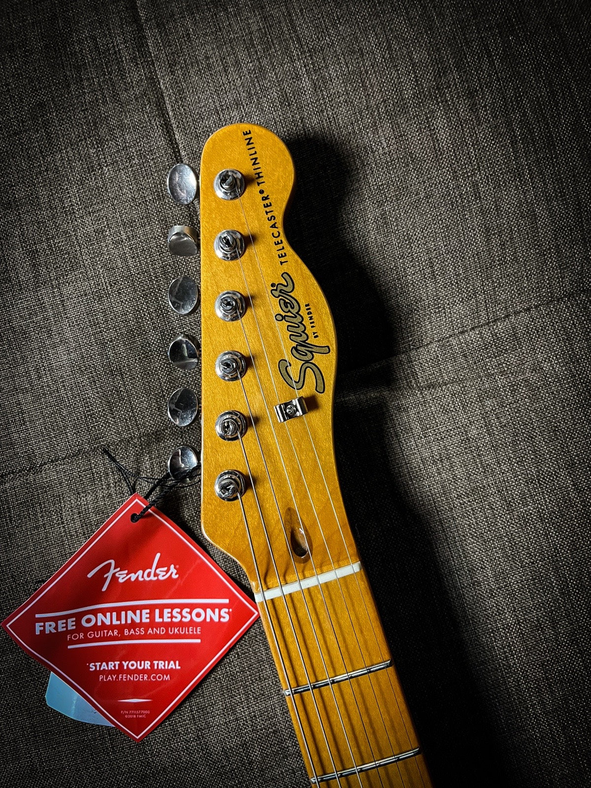 Squier FSR Classic Vibe 60s Telecaster Thinline Electric Guitar, Maple FB, Desert Sand