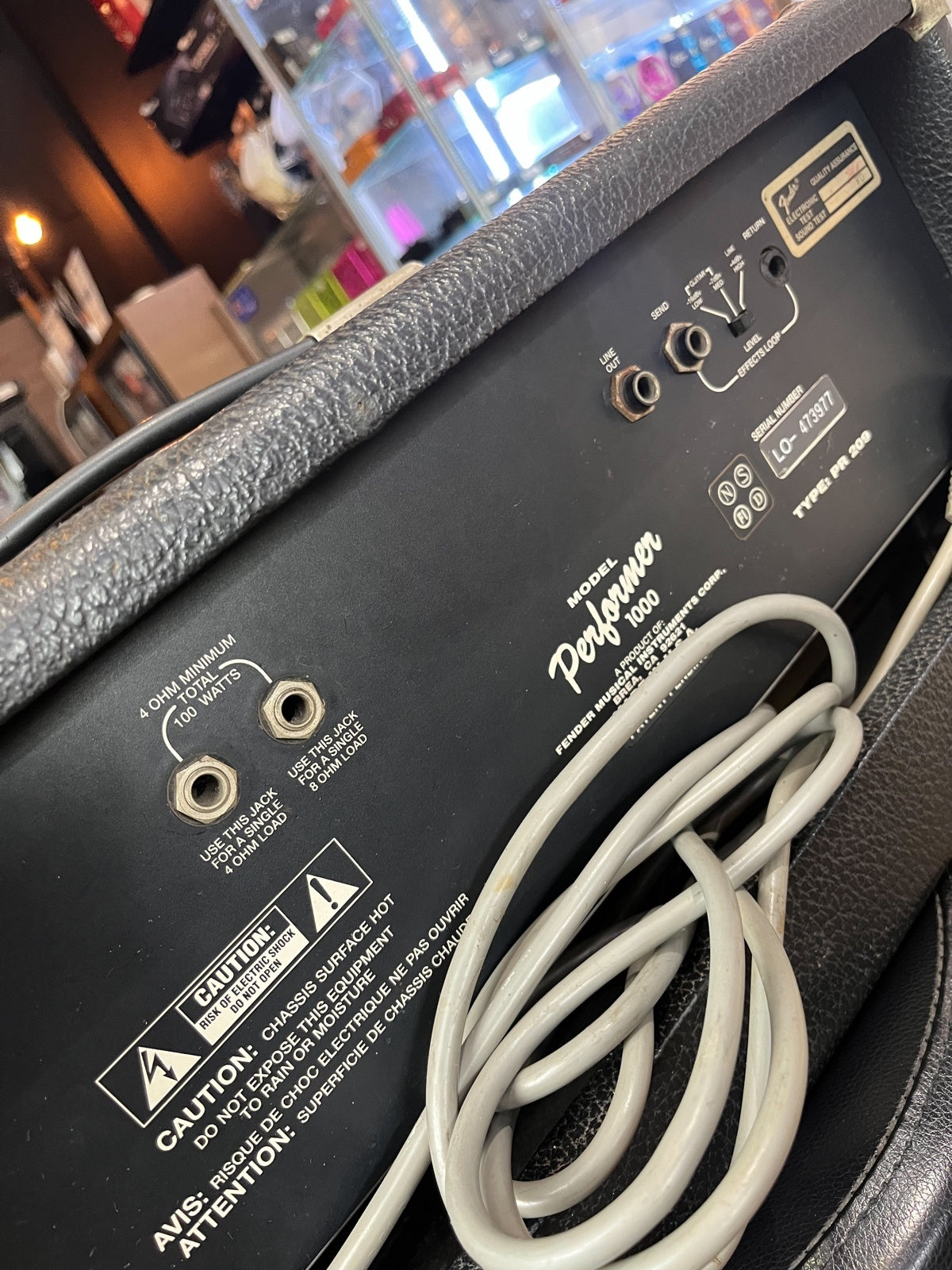 FENDER HEAD AMP PERFORMER 1000