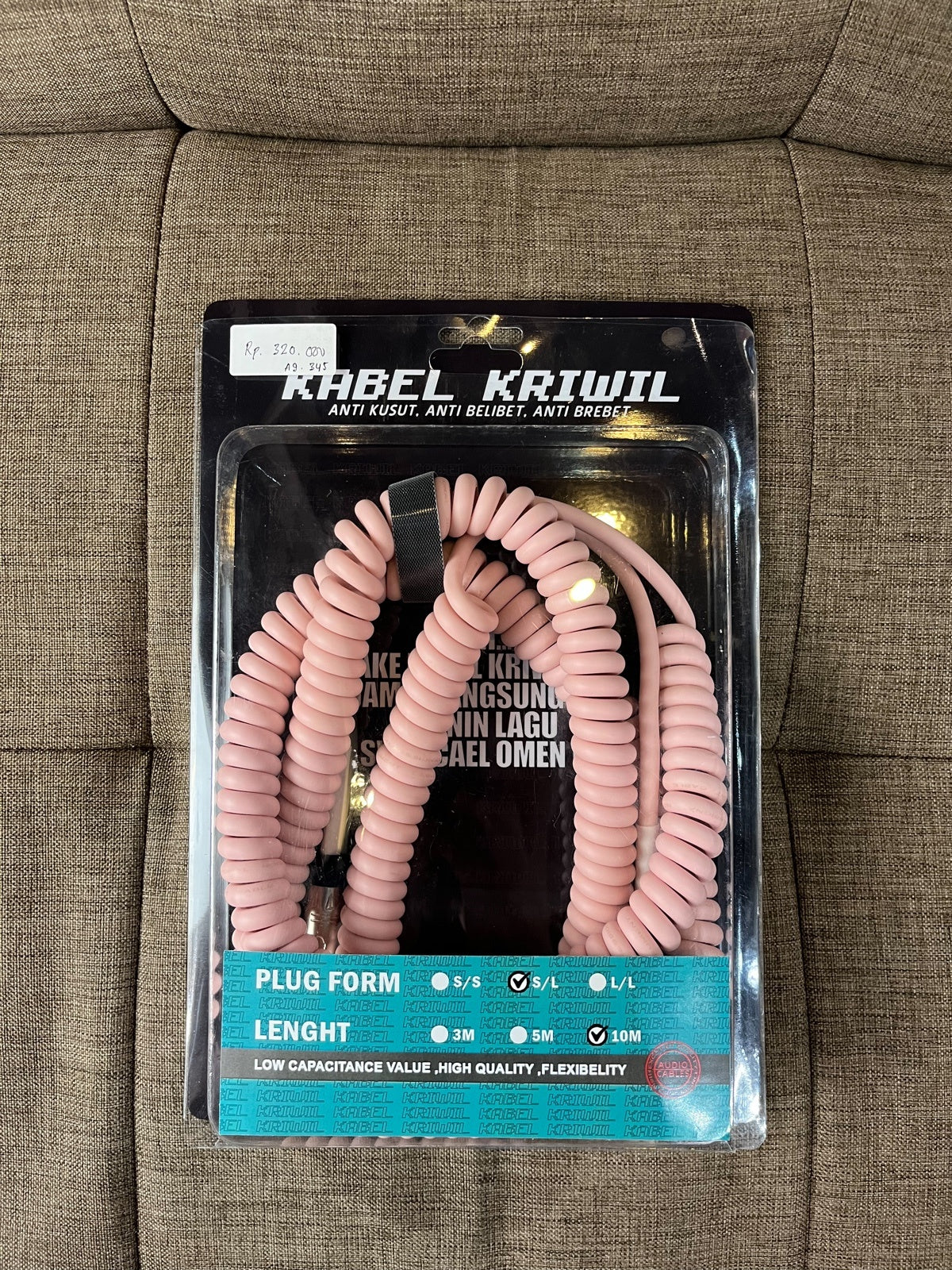 Kabel Kriwil 10M Shell Pink