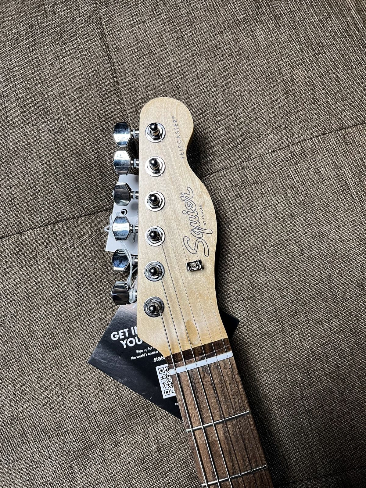 SQUIER DEBUT SERIES TELECASTER ELECTRIC GUITAR, LAUREL FB, SEA FOAM GREEN