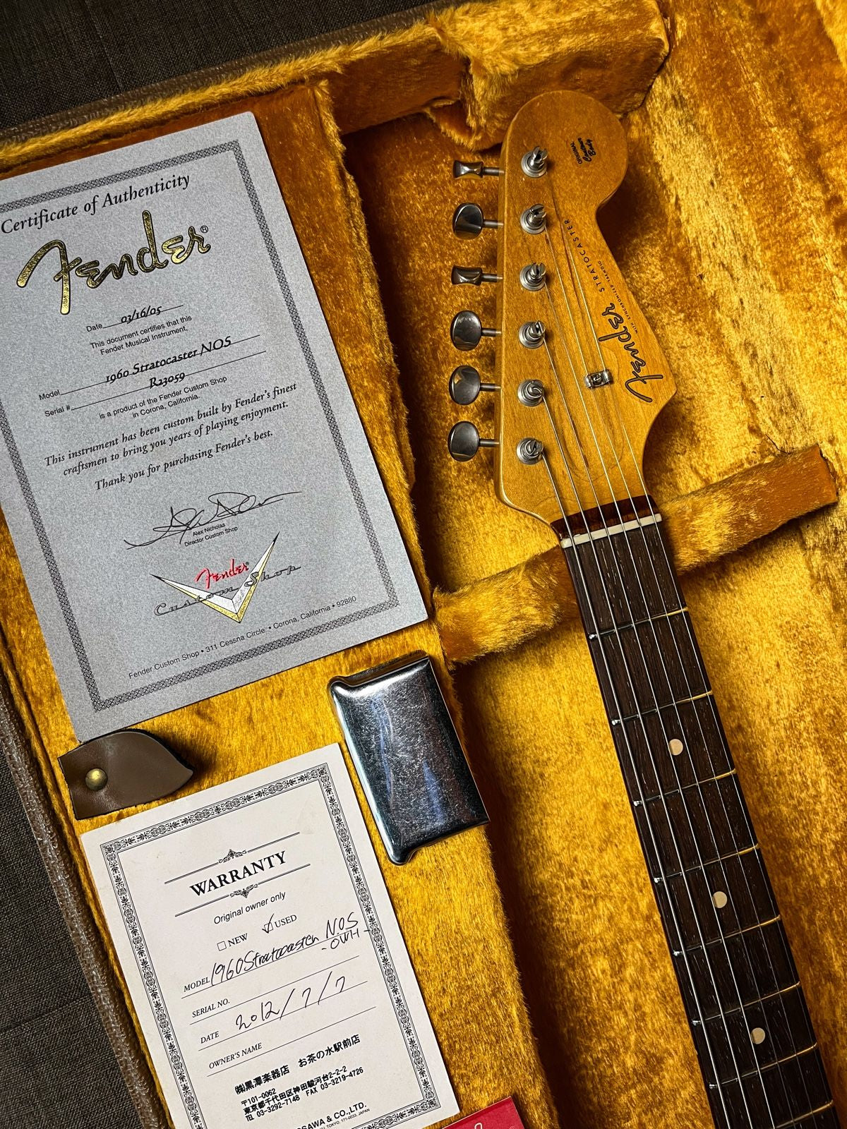 Fender stratocaster customshop 1960 Nos 200