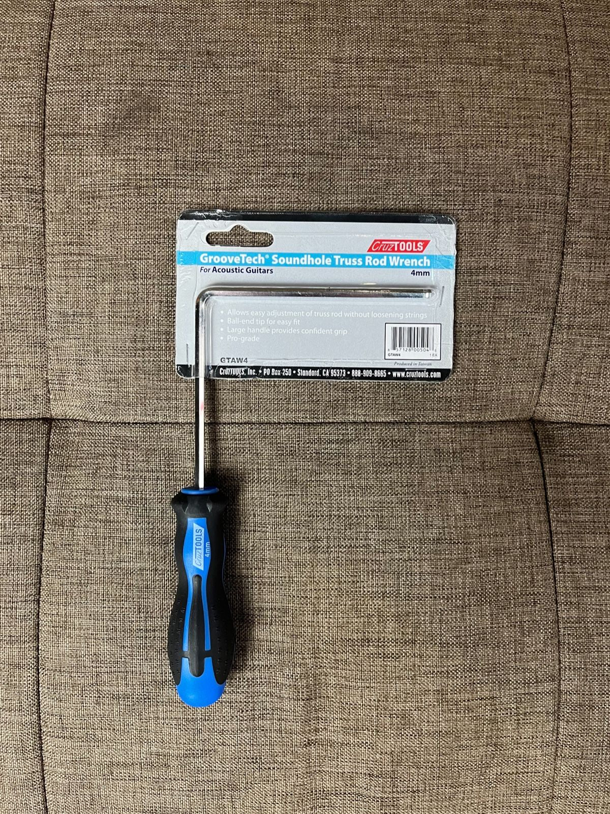 GROOVETECH SOUND HOLE TRUSS ROD WRENCH - 4mm GTAW4