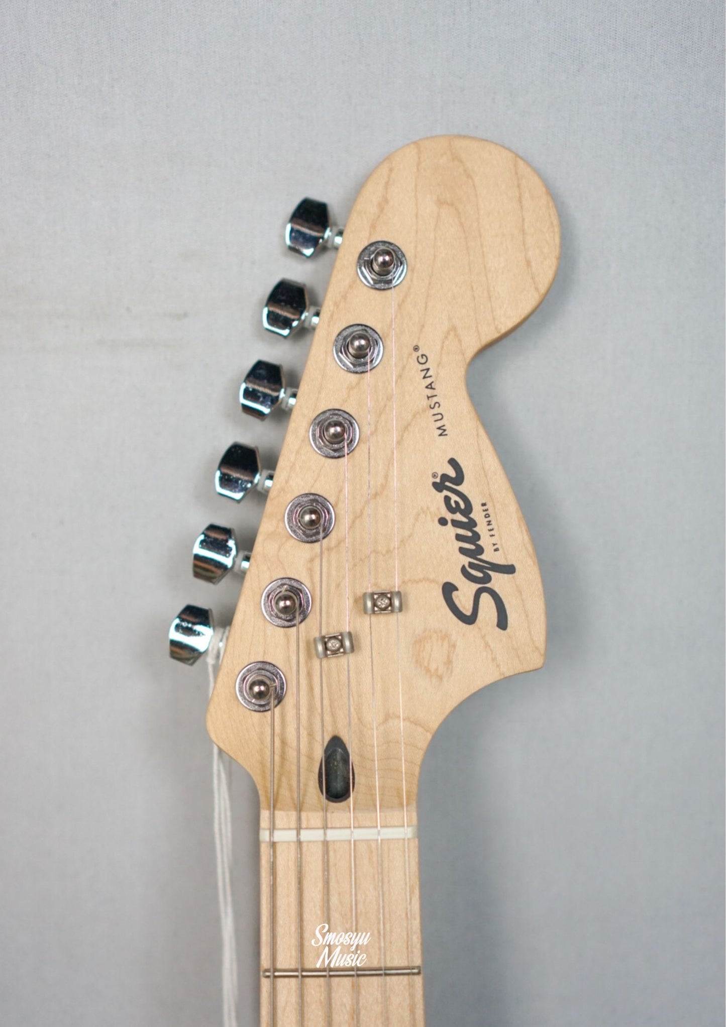 Squier Sonic Mustang HH White Pickguard Maple FB Sonic Blue