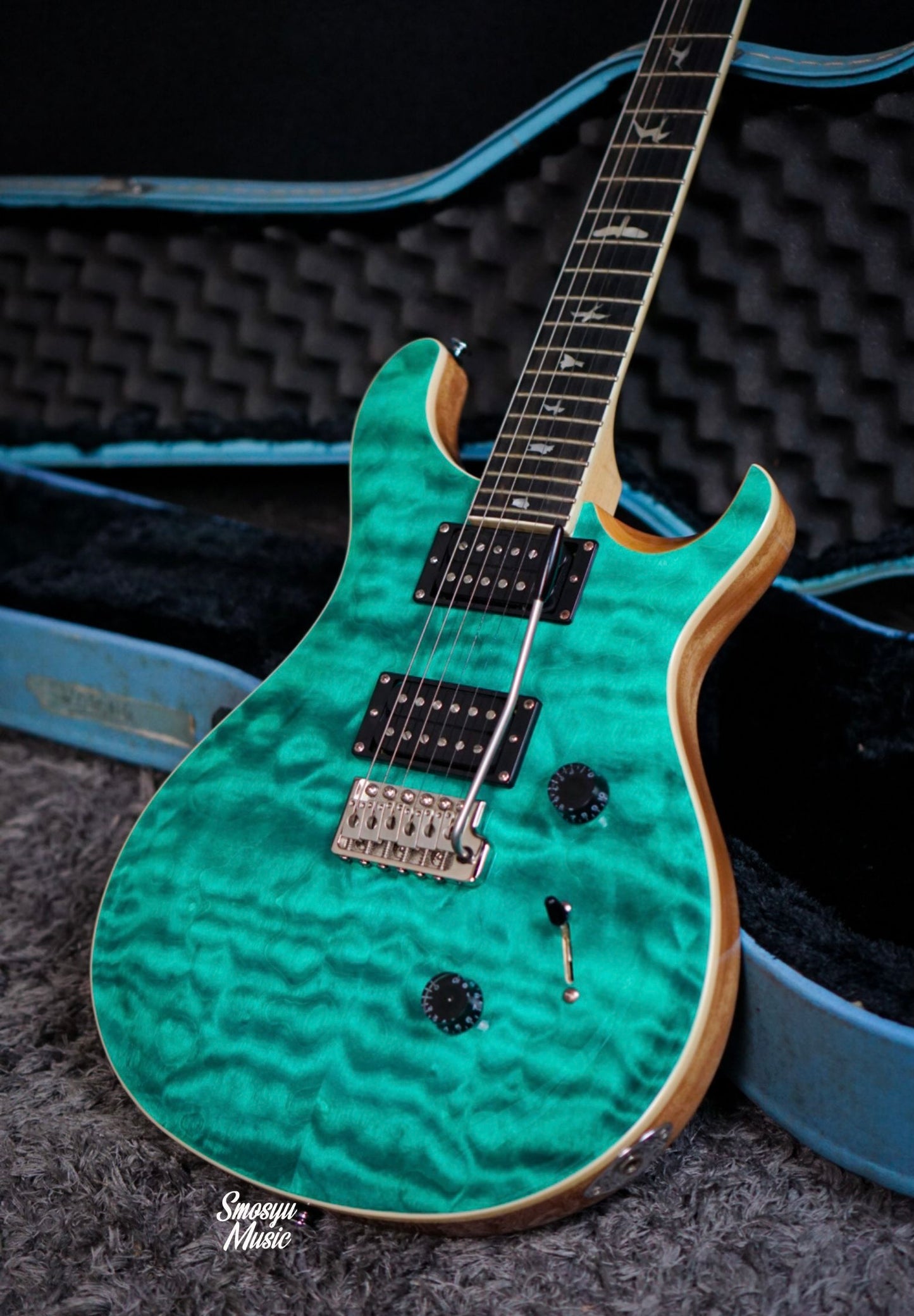 PRS SE Custom 24 Quilted Turquoise