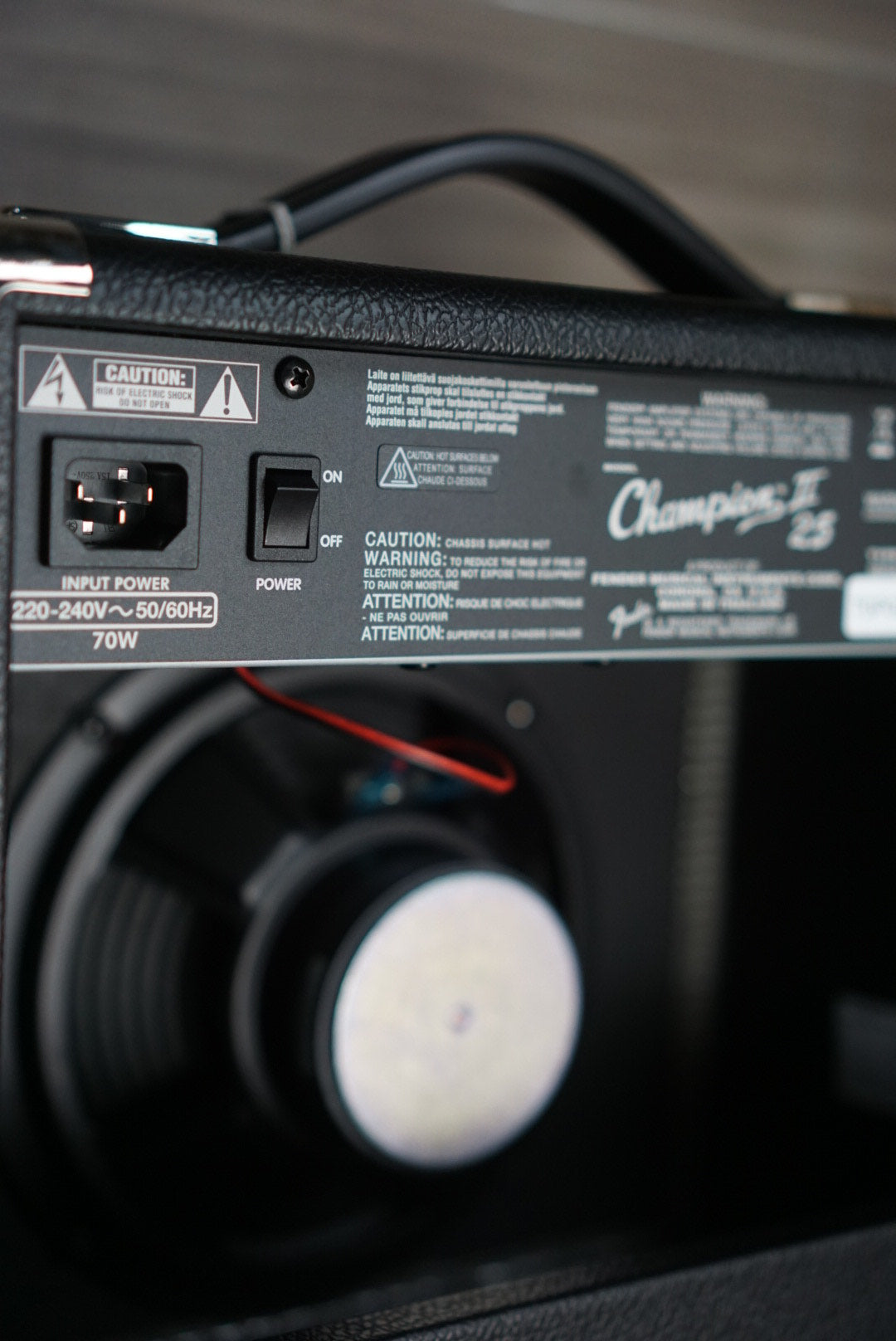 FENDER CHAMPION II 25 GUITAR COMBO AMPLIFIER 230V