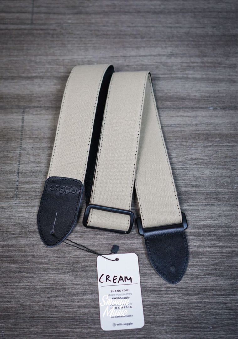 Strap Guitar Saggio Cream
