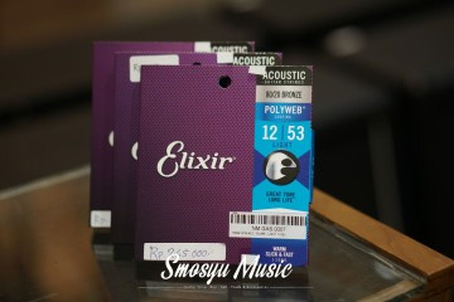 Senar Gitar Elixir Acoustic Guitar String Polyweb 12-53