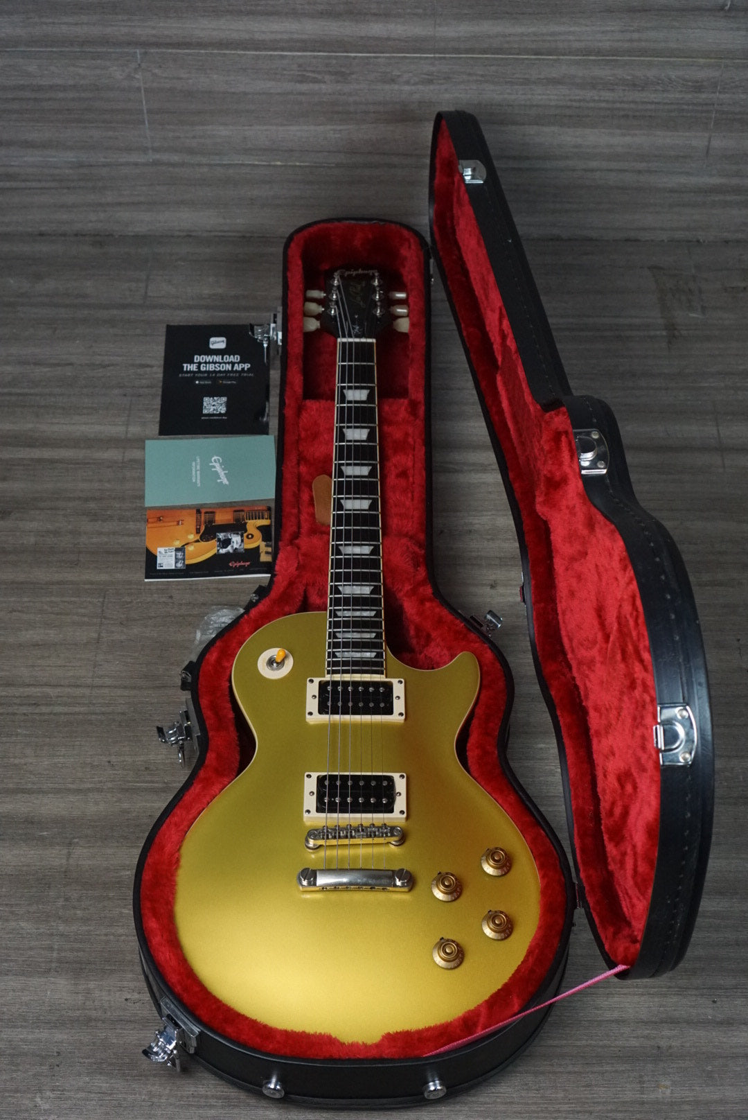 Epiphone LesPaul Standard Victoria Signature Slash Gold Top