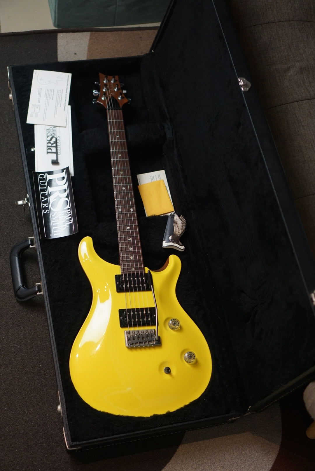 PRS Custom 24 Moon Inlay Canary Yellow 2007