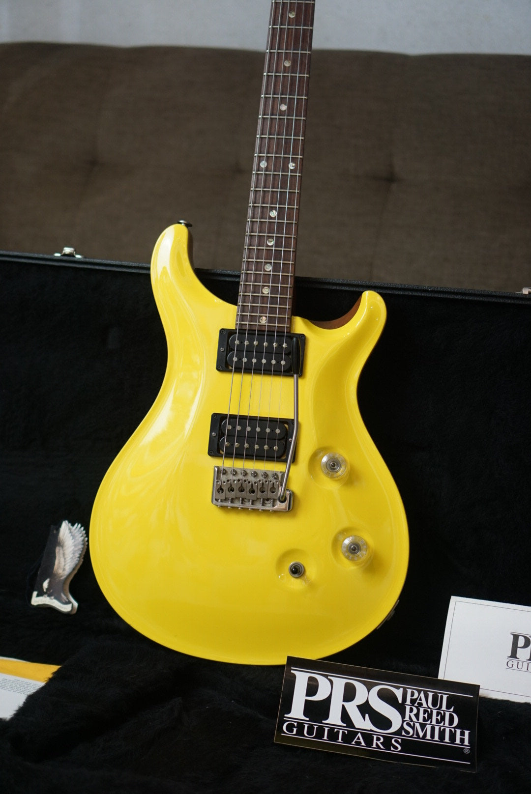 PRS Custom 24 Moon Inlay Canary Yellow 2007