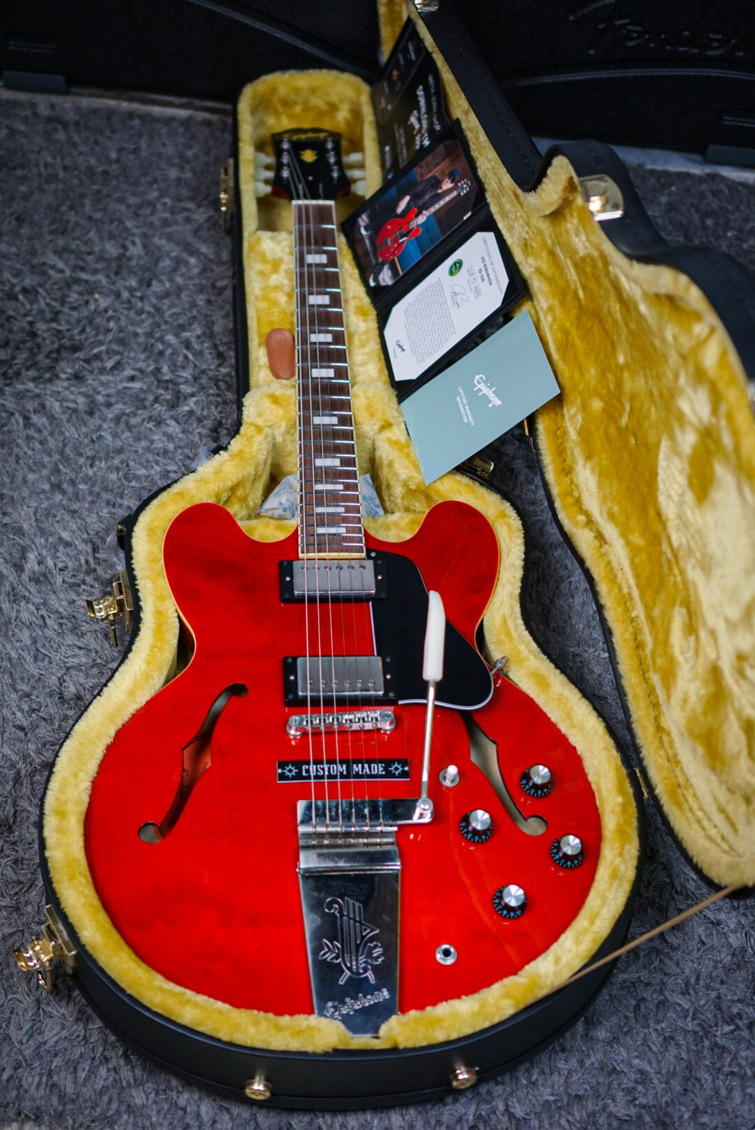 Epiphone Joe Bonamassa 1962 Es-335 Glass Sixties In Cherry