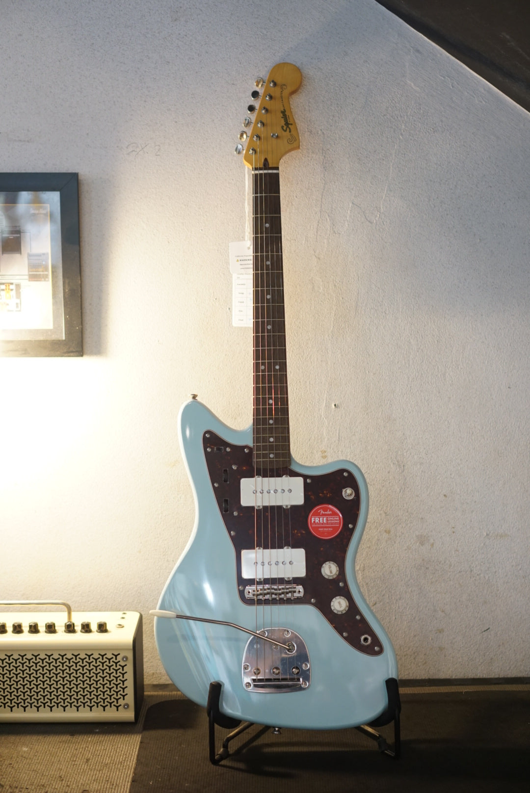 Squier Classic Vibe 60s Jazzmaster Electric Guitar, Laurel FB, Sonic Blue