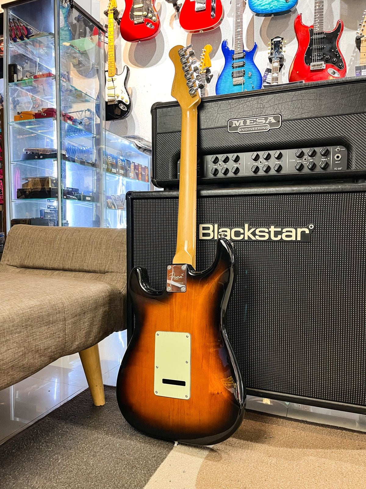FENA STRATOCASTER HSS METAMORFOSIS SUNBURST MAPLE