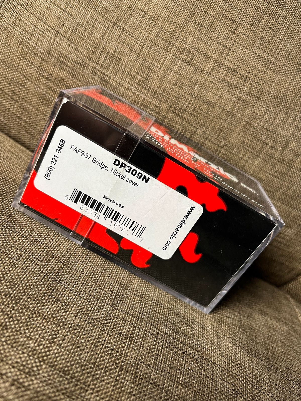 Dimarzio DP309N PAF 57 bridge guitar pickup nickle cover