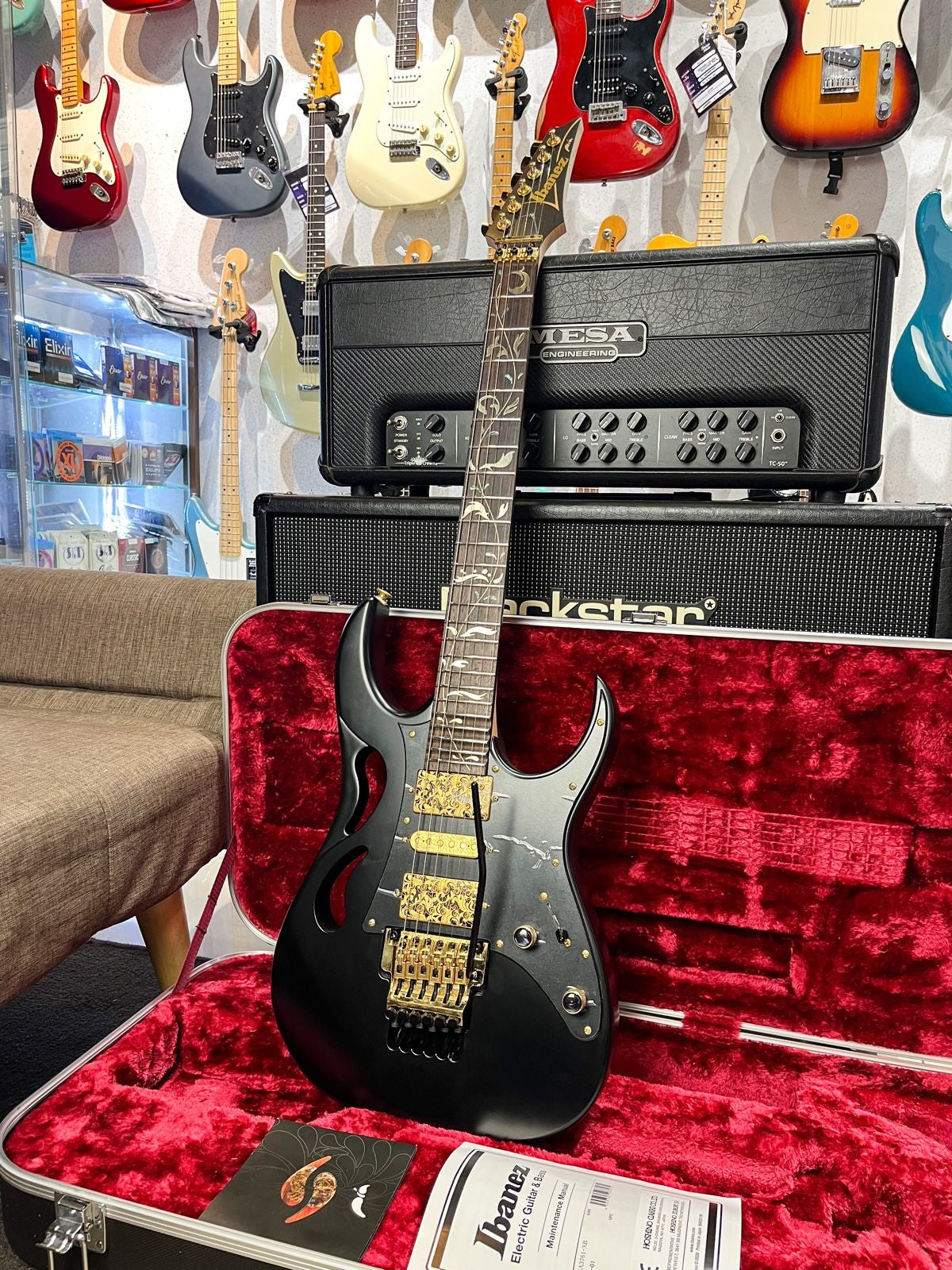 IBANEZ PIA STEVE VAI ONYX BLACK