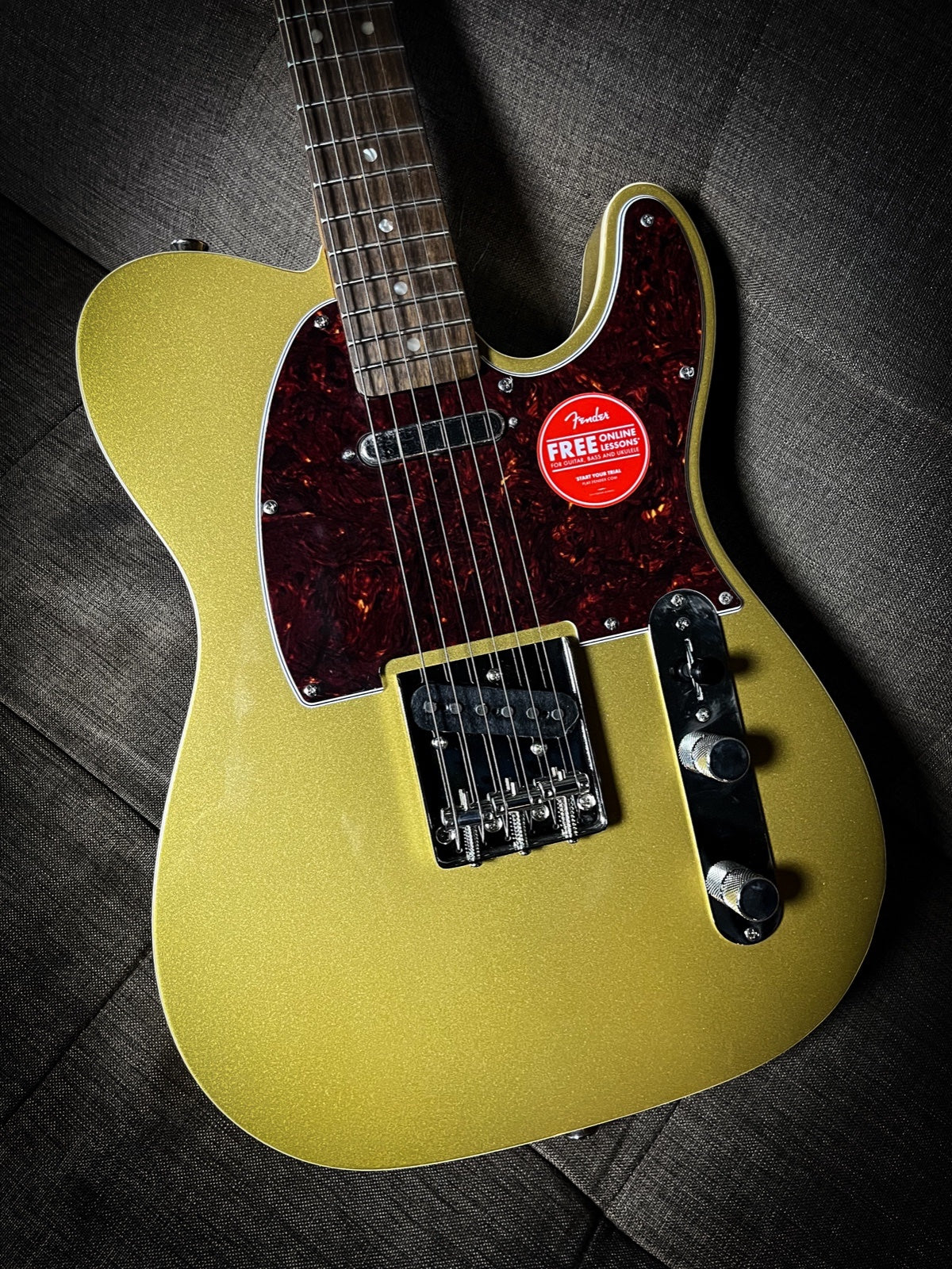Squier FSR Classic Vibe 60s Custom Telecaster Electric Guitar, Laurel FB, Aztec Gold