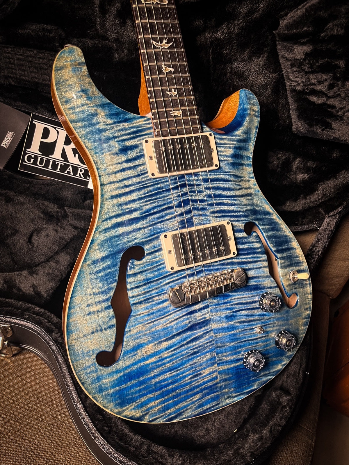 PRS Hollowbody II Piezo USA Fade Blue Denim