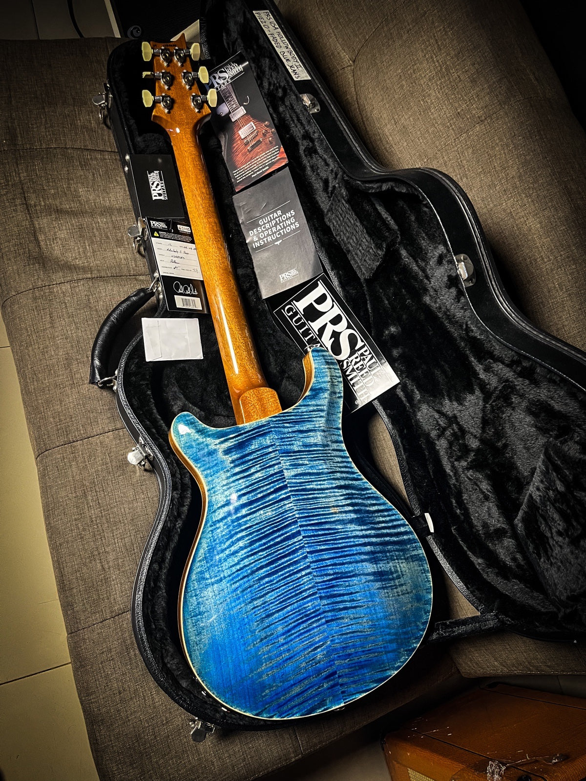 PRS Hollowbody II Piezo USA Fade Blue Denim
