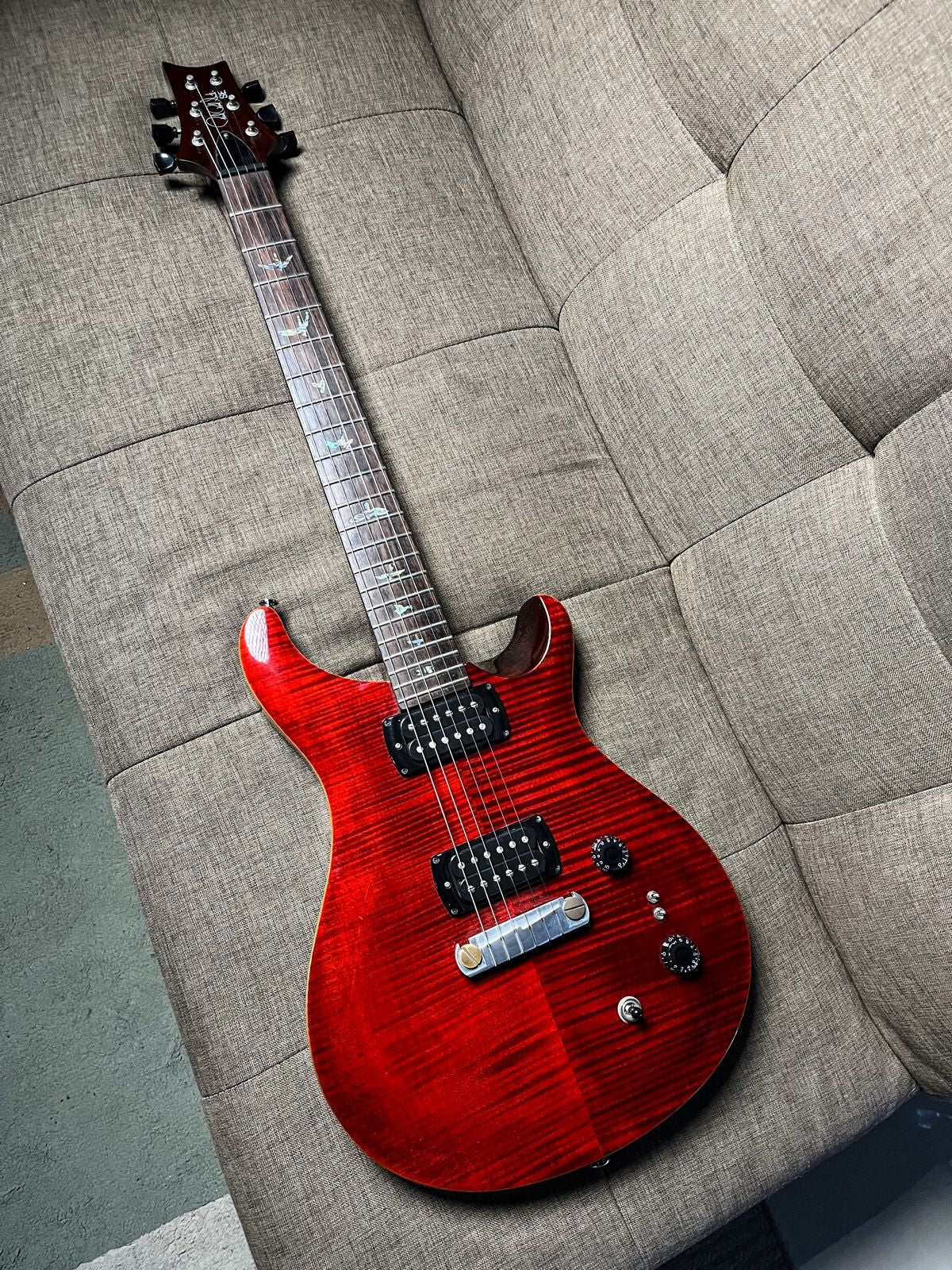 PRS SE Pauls Guitar Fire Red