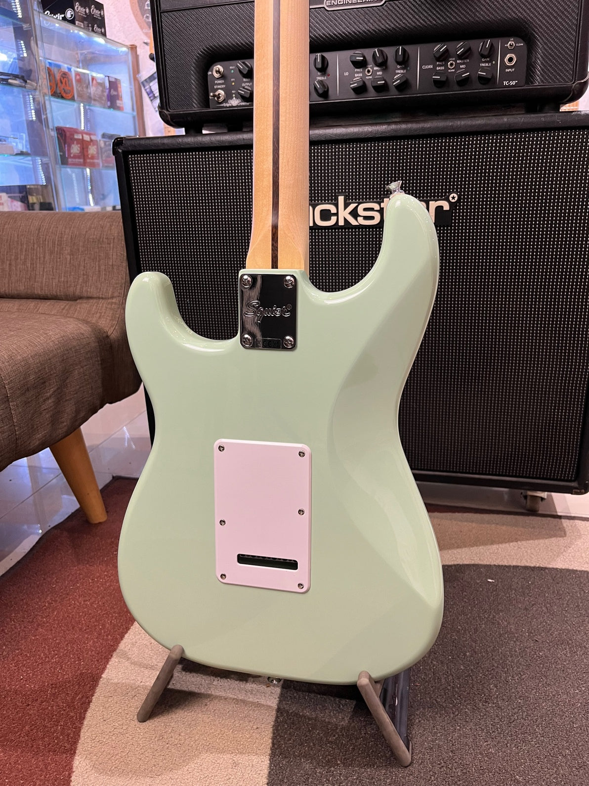 SQUIER FSR SONIC STRATOCASTER HSS LAUREL FB, SURF GREEN