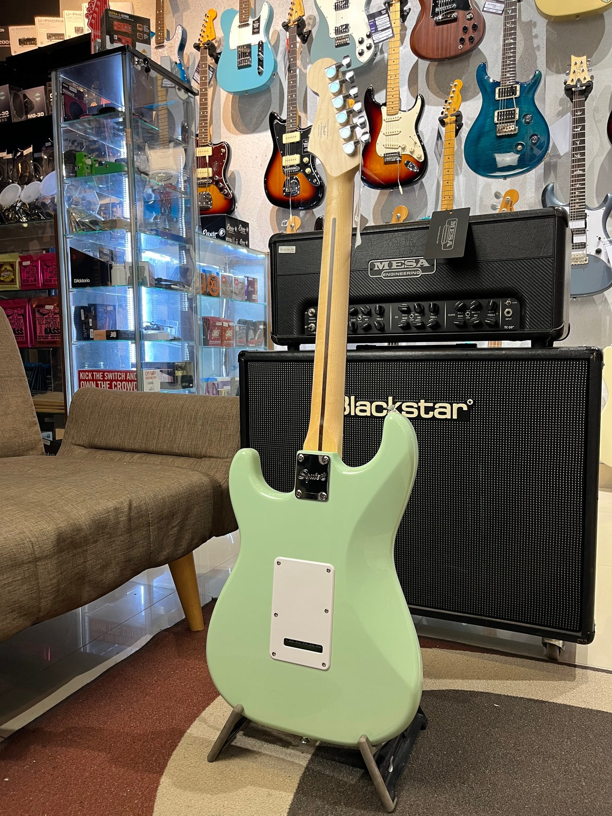 SQUIER FSR SONIC STRATOCASTER HSS LAUREL FB, SURF GREEN