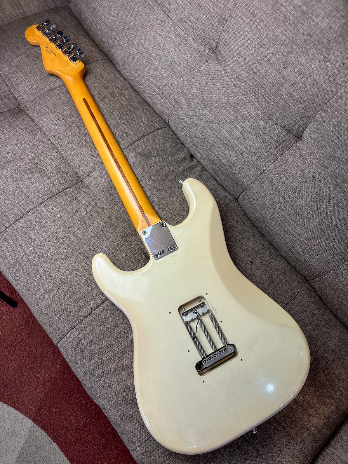 FENDER STRATOCASTER STANDARD MEXICO OLYMPIC WHITE UPGRADE