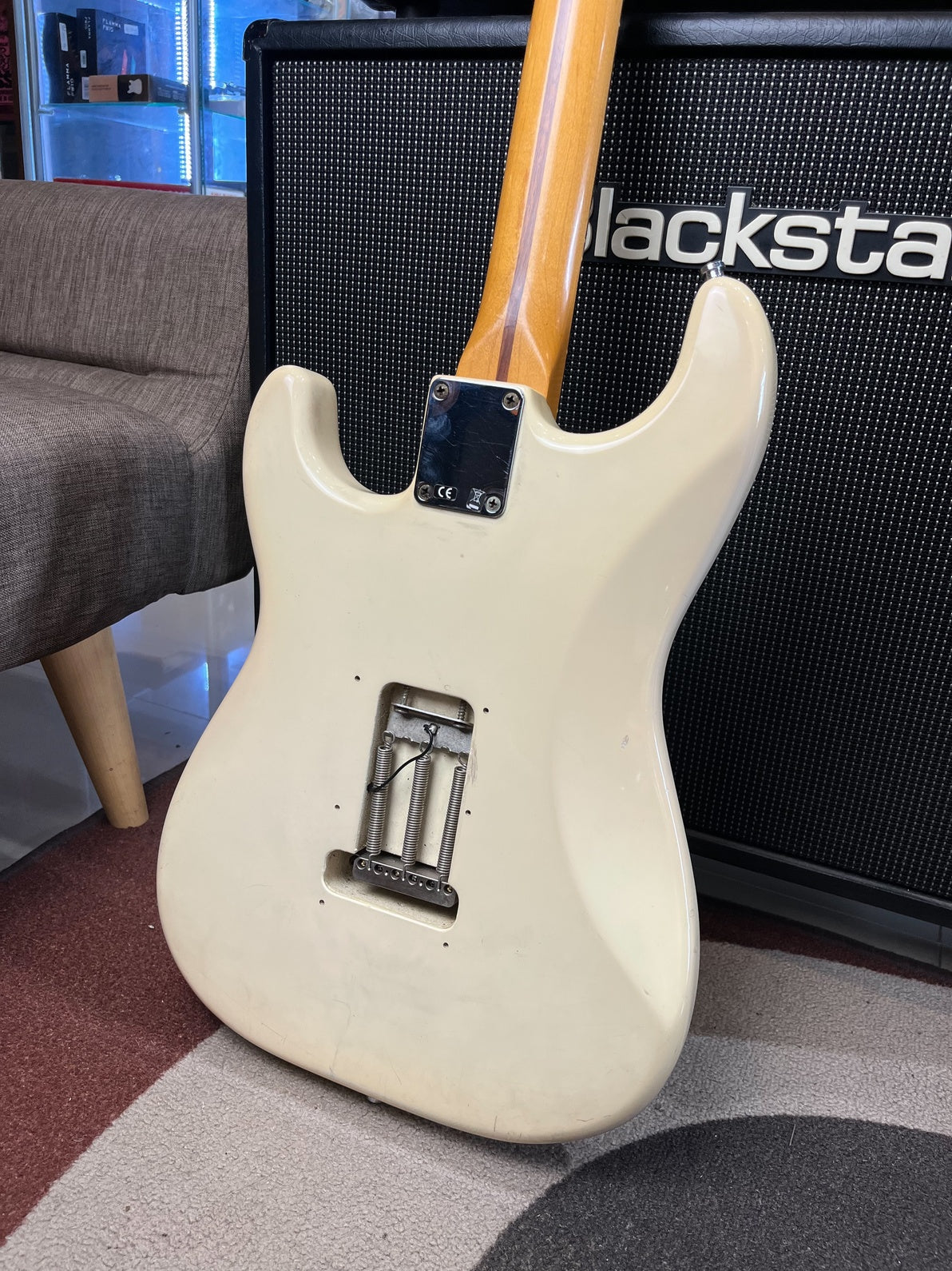 FENDER STRATOCASTER STANDARD MEXICO OLYMPIC WHITE UPGRADE