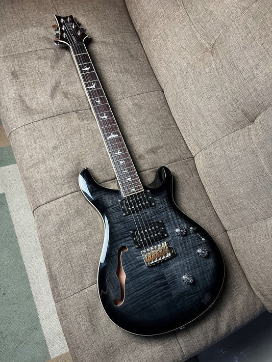 PRS SE Custom 24 Semi Hollow Piezo Charcoal Burst