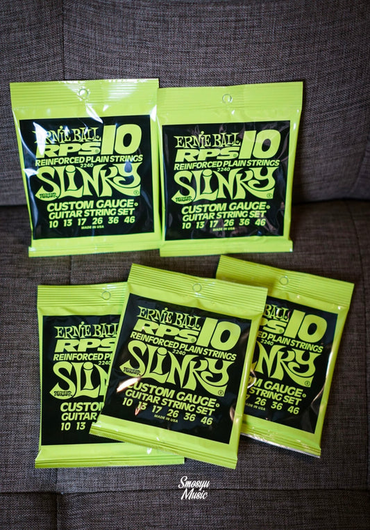 Senar Ernie Ball Reguler Slinky RPS Nickel Wound Electric Guitar Strings 10-46