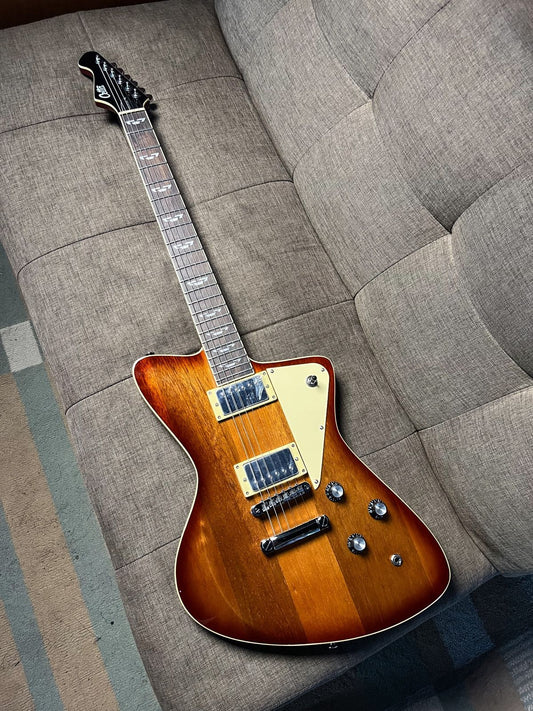 GUITAR ELEKTRIK CETTA TRUNYAN SET NECK TRANSPARANT SUNBURST