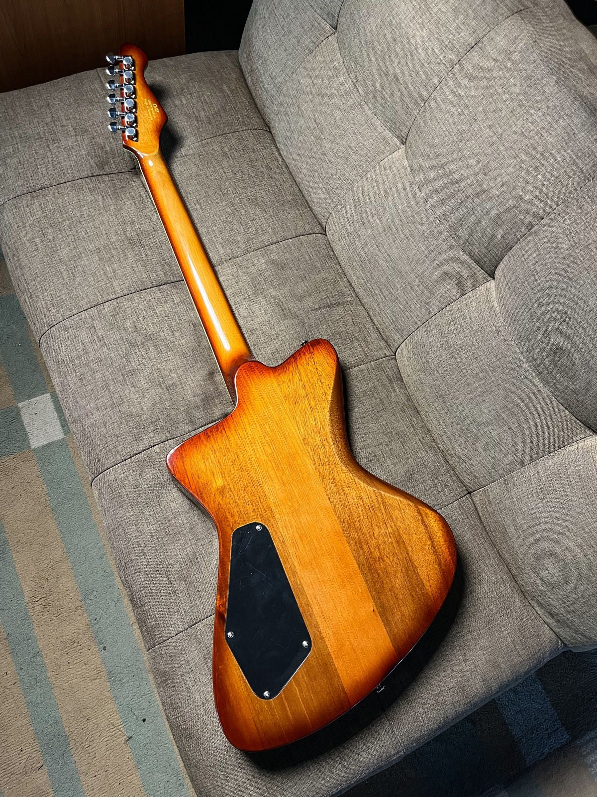 GUITAR ELEKTRIK CETTA TRUNYAN SET NECK TRANSPARANT SUNBURST