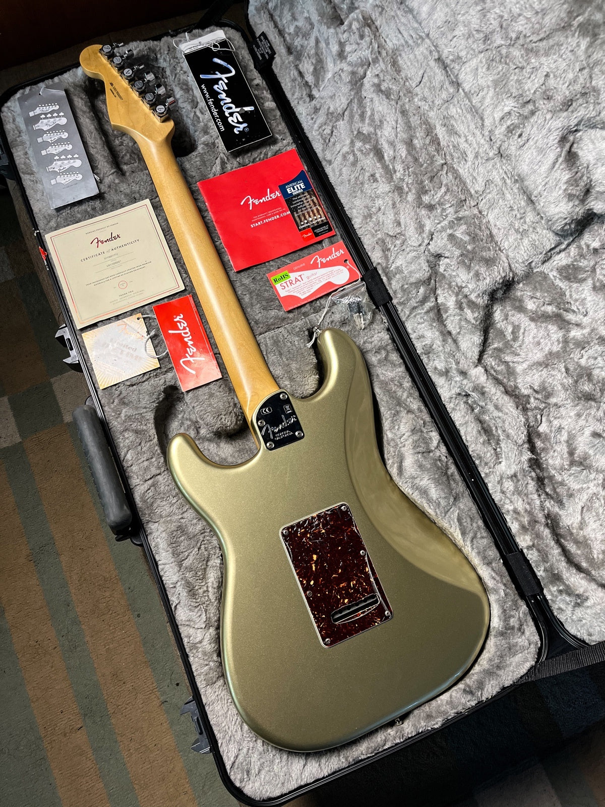 Fender stratocaster american elite champagne