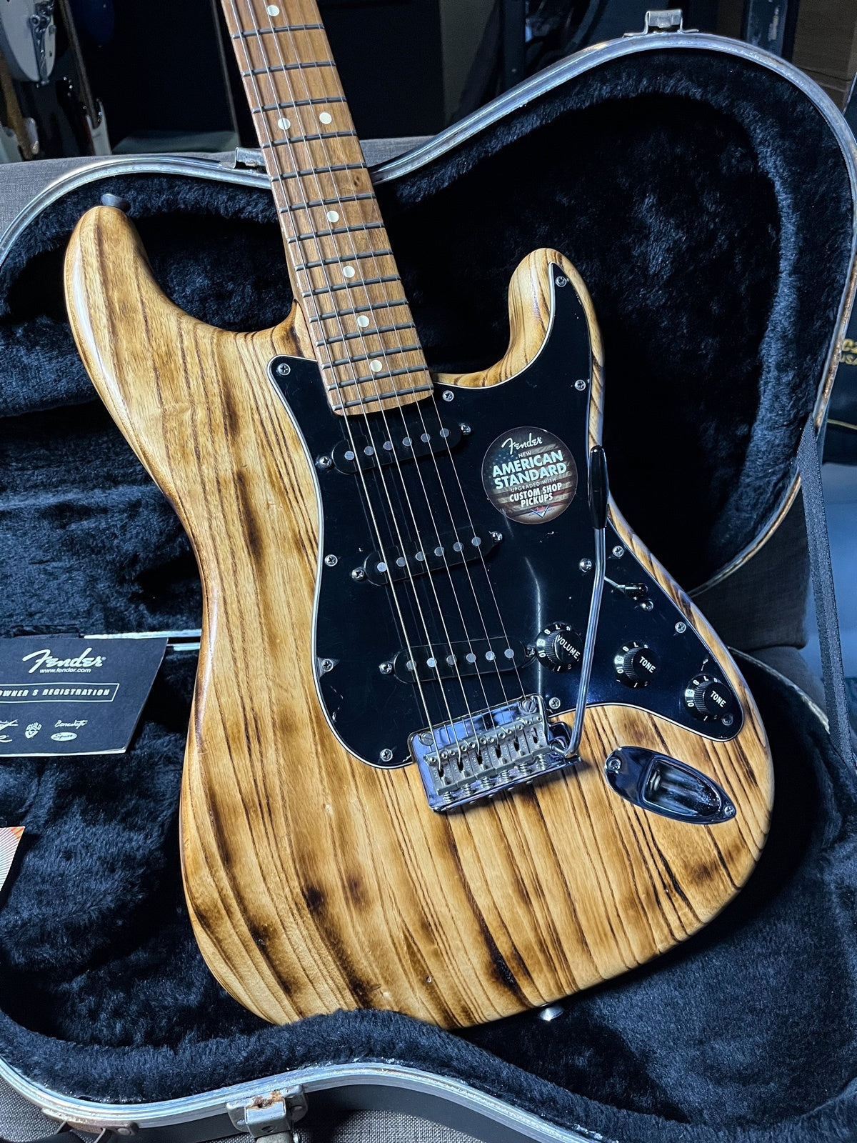 Fender Prototype Stratocaster American Standard- Burnt Natural. Lite ash body & walnut neck