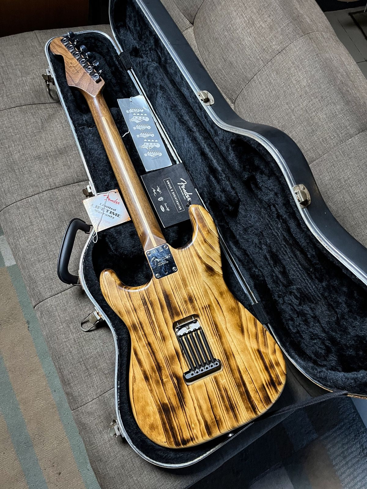 Fender Prototype Stratocaster American Standard- Burnt Natural. Lite ash body & walnut neck