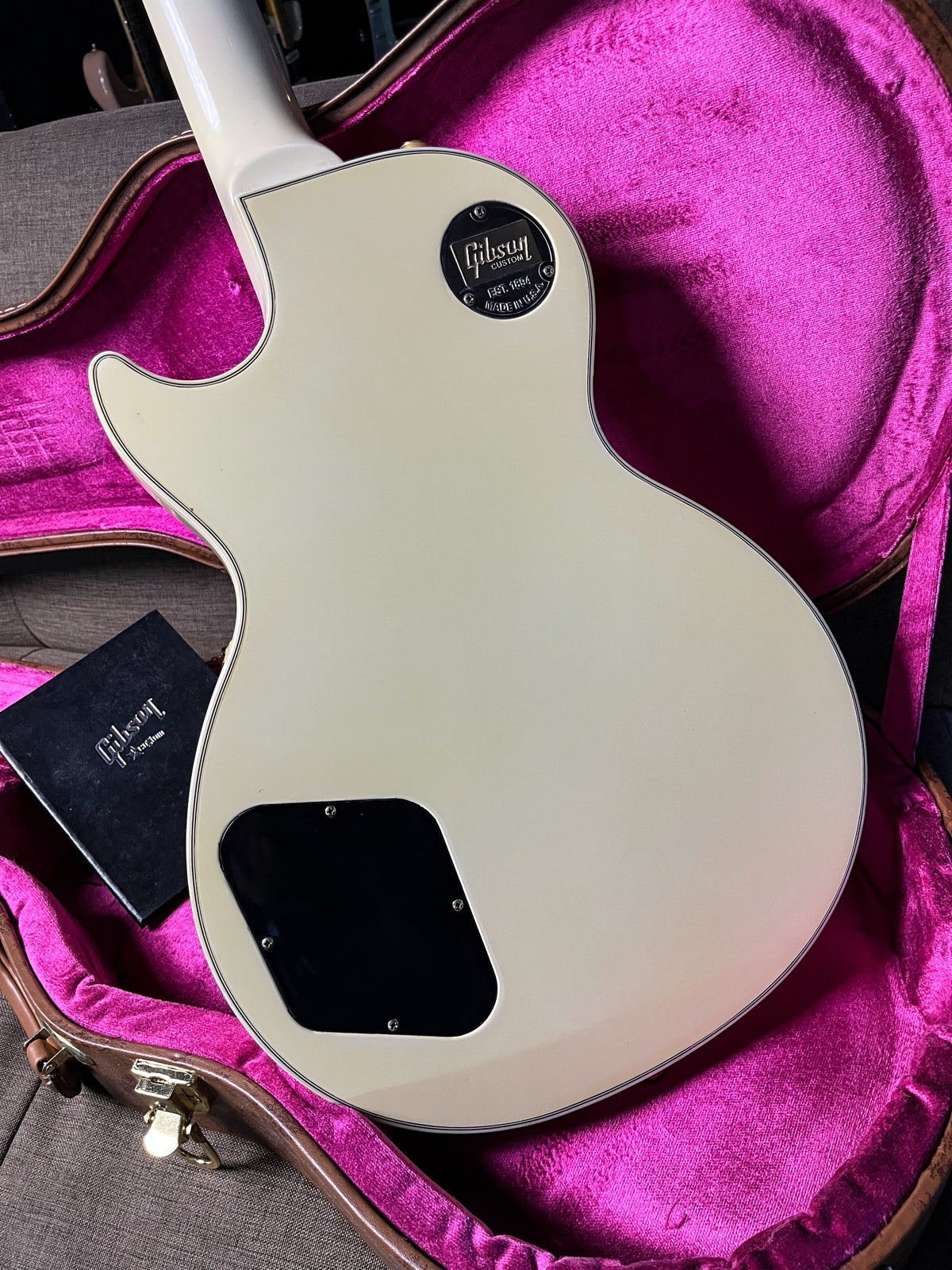 Gibson customshop lespaul custom alpine white