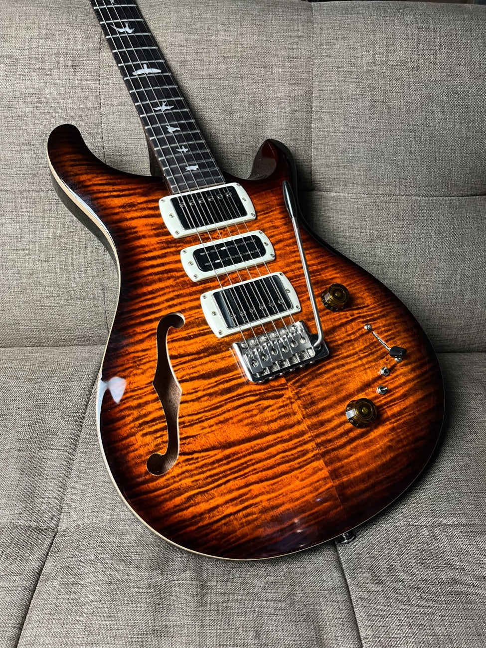 PRS SE SPECIAL SEMI-HOLLOW ORANGE TIGER SMOKEBURST