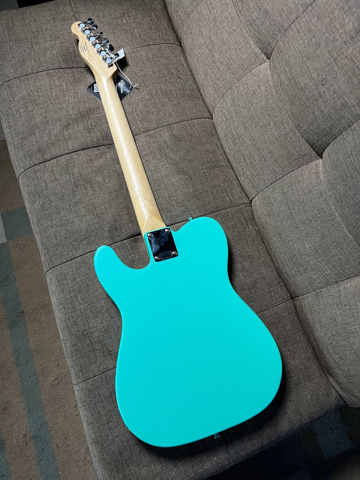 SQUIER DEBUT SERIES TELECASTER ELECTRIC GUITAR, LAUREL FB, SEA FOAM GREEN