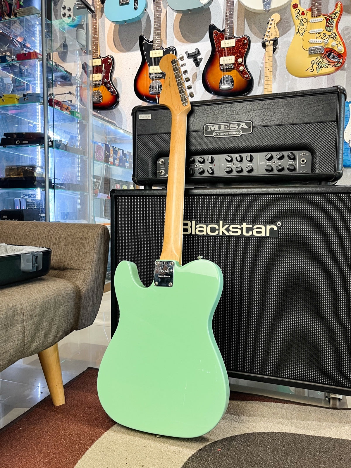 FENDER LTD ED PARALLEL UNIVERSE JAZZ-TELECASTER RW FB SURF GREEN