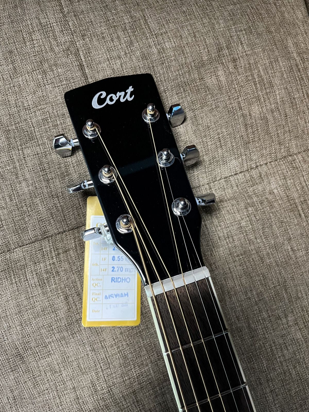 CORT E/ACOUSTIC GUITAR W/EQ (+/+BAG) AD-880CE-BK