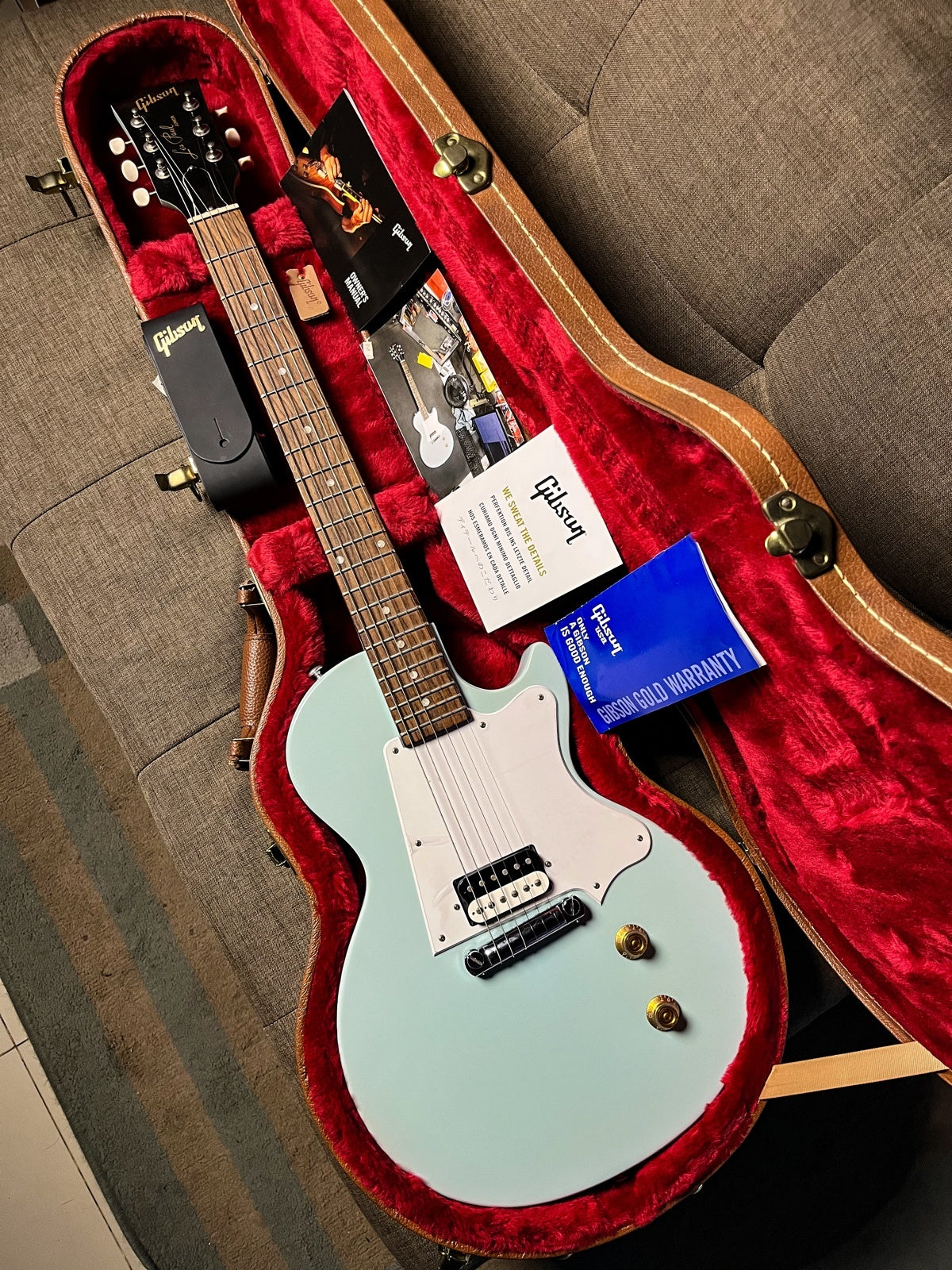 Gibson lespaul Junior Signature Billie Joe Amstrong Sonic Blue