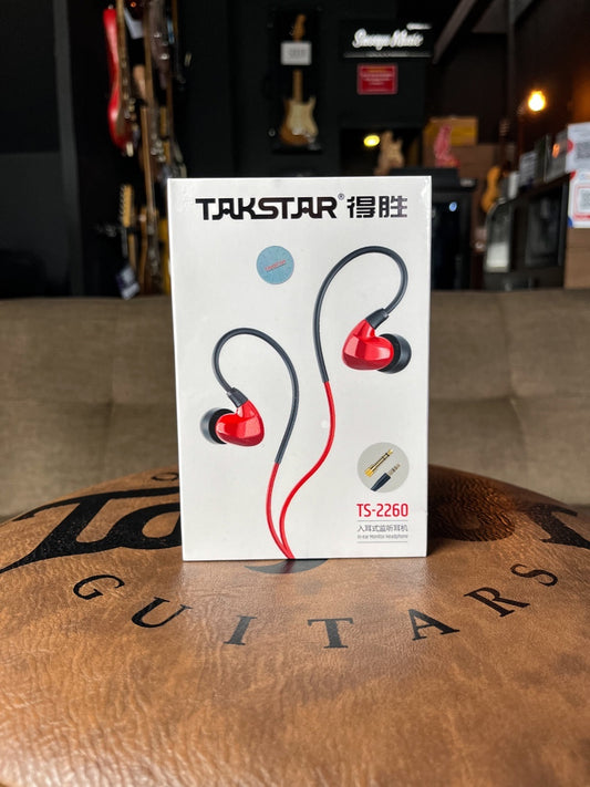 TAKSTAR TS-2260 IN-EAR MONITOR HEADPHONE RED