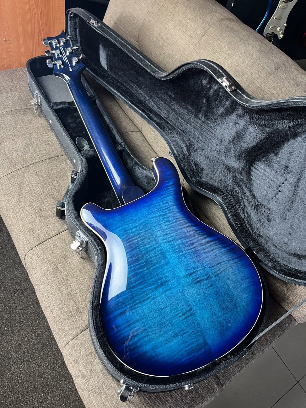 PRS SE Hollowbody II Faded Blue Burst