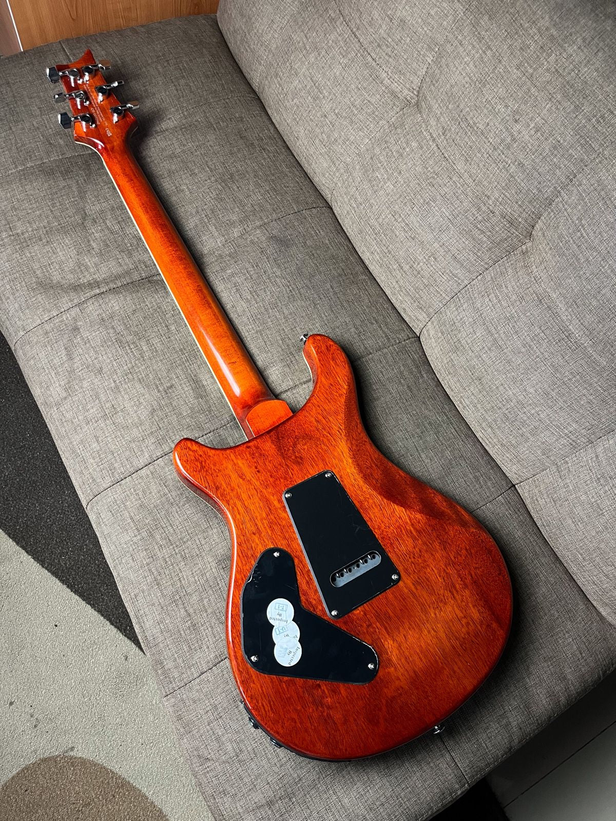 Prs se custom 24 semi hollow piezo in vintage sunburst
