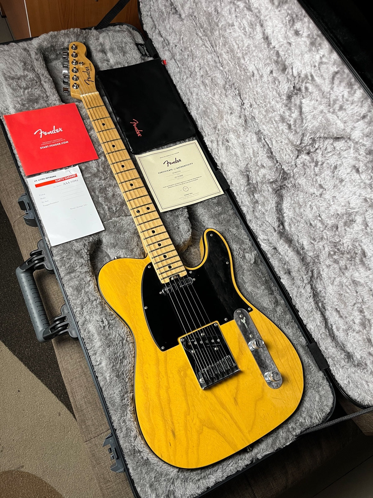 Fender telecaster american elite butterscotch blonde