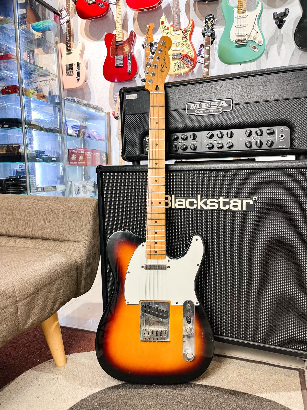 Fender Telecaster Standard Sunburst Mexico Upgrade Lollar Pickup