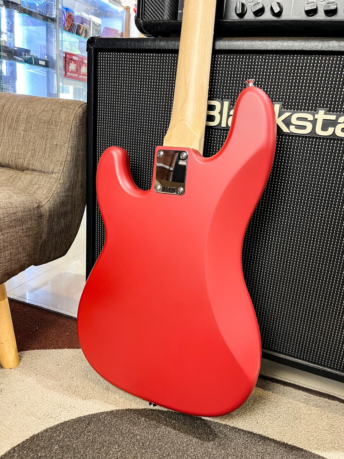 Squier Debut Series Precision Bass Guitar, Laurel FB, Dakota Red