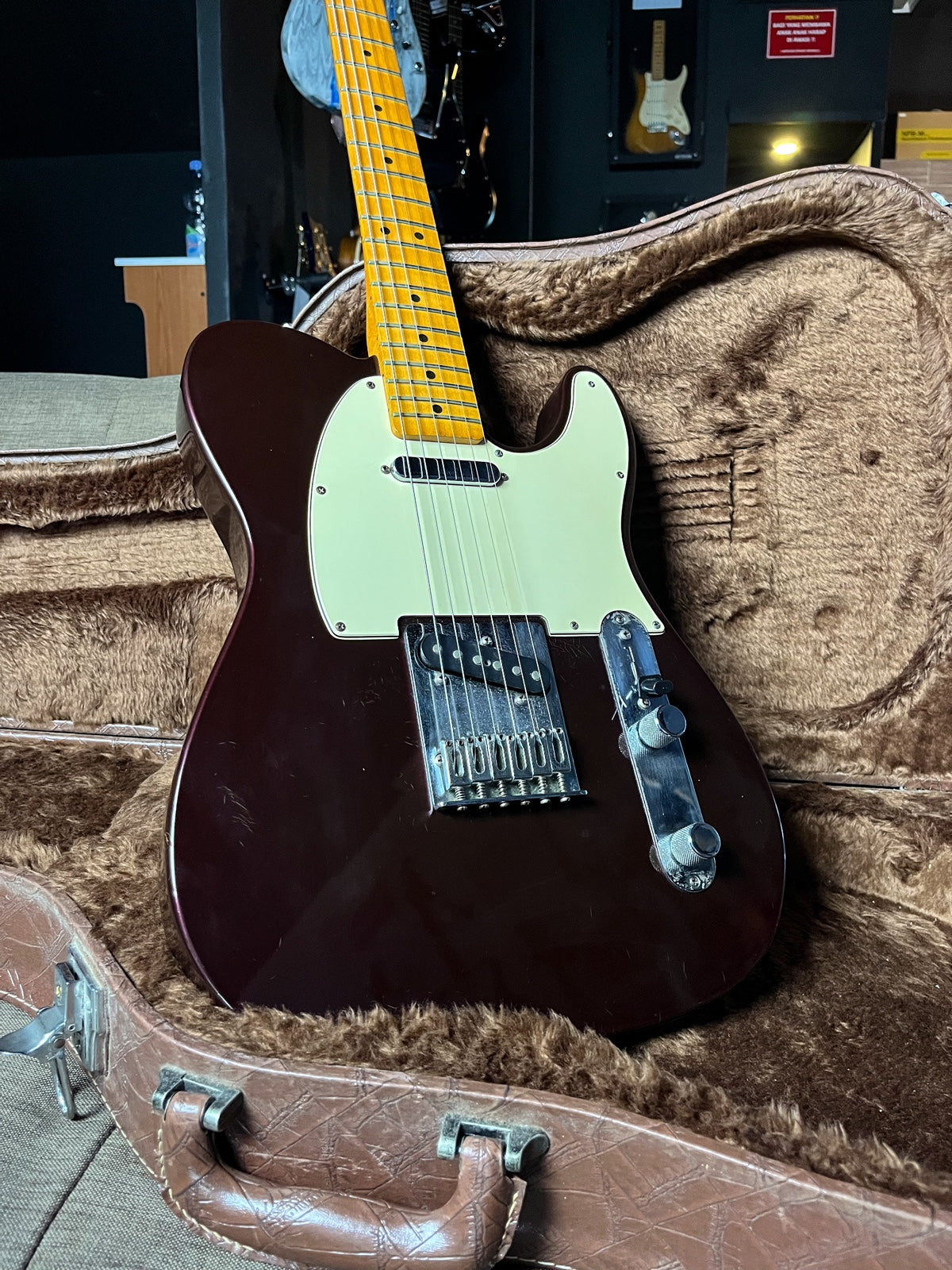 fender telecaster standard mexico red wine