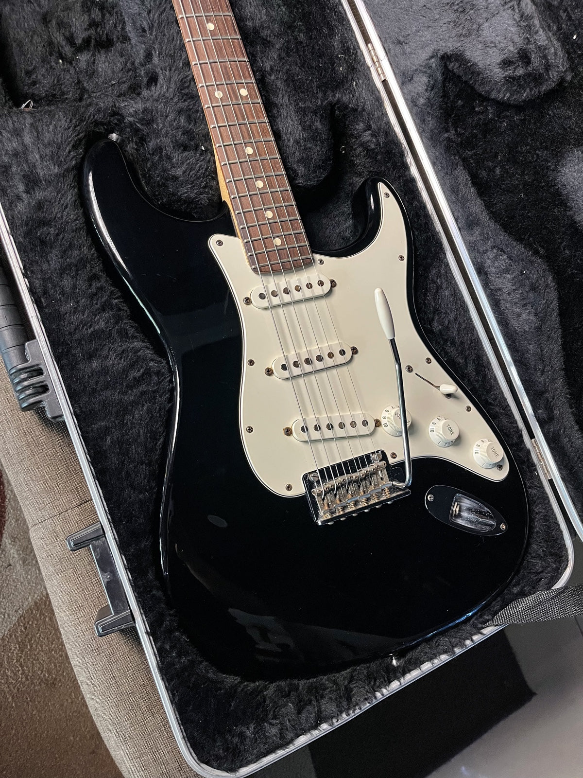 Fender stratocaster american standard black 2011