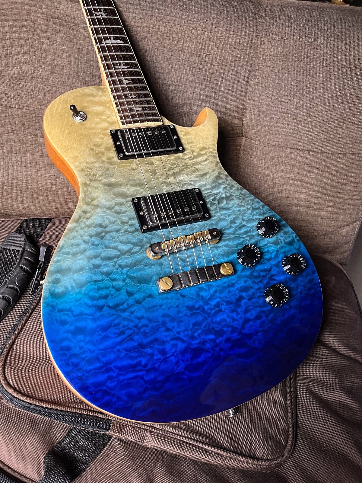 PRS SE 594 Quilt Limited Edition Singlecut in Blue Fade